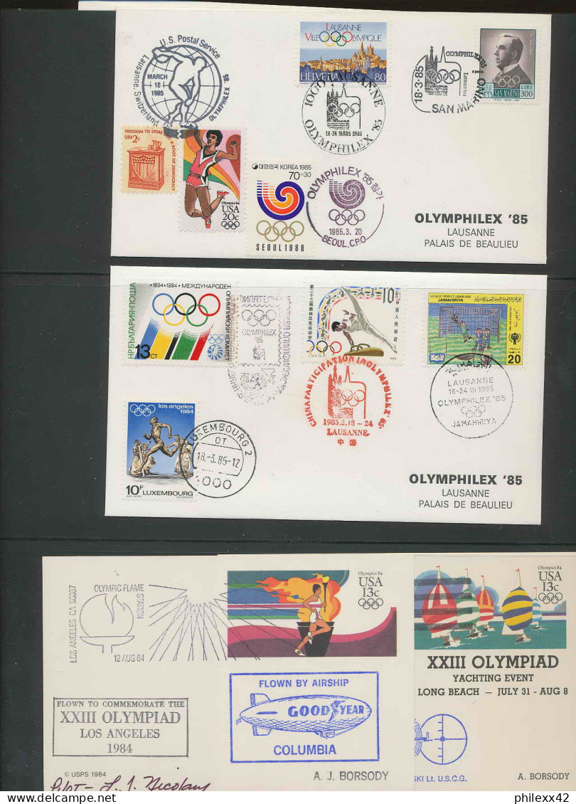 collection jeux olympiques (olympic games) part 16 - 1984  los angeles  letters  neuf **