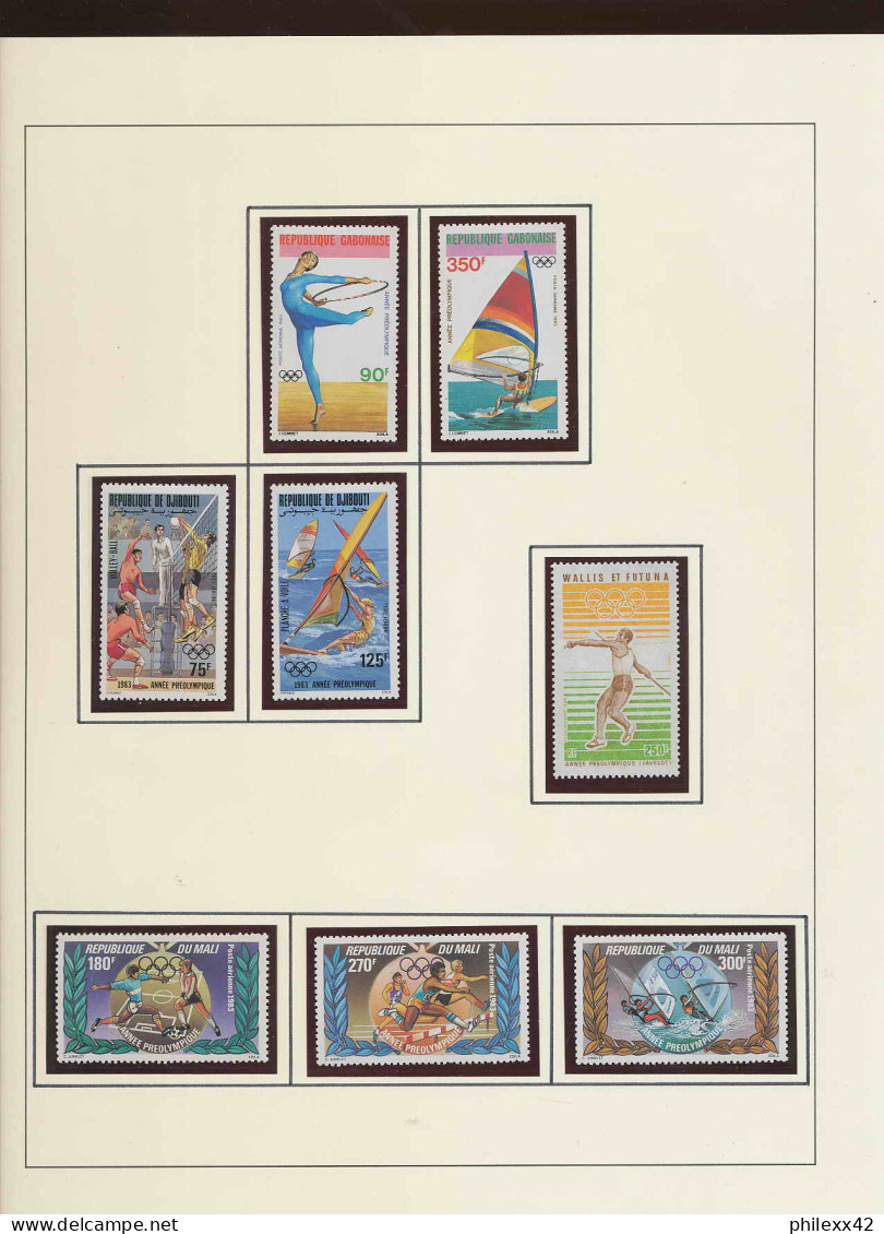 collection jeux olympiques (olympic games) part 16 - 1984  los angeles  letters  neuf **