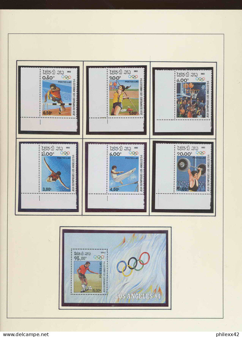 collection jeux olympiques (olympic games) part 16 - 1984  los angeles  letters  neuf **