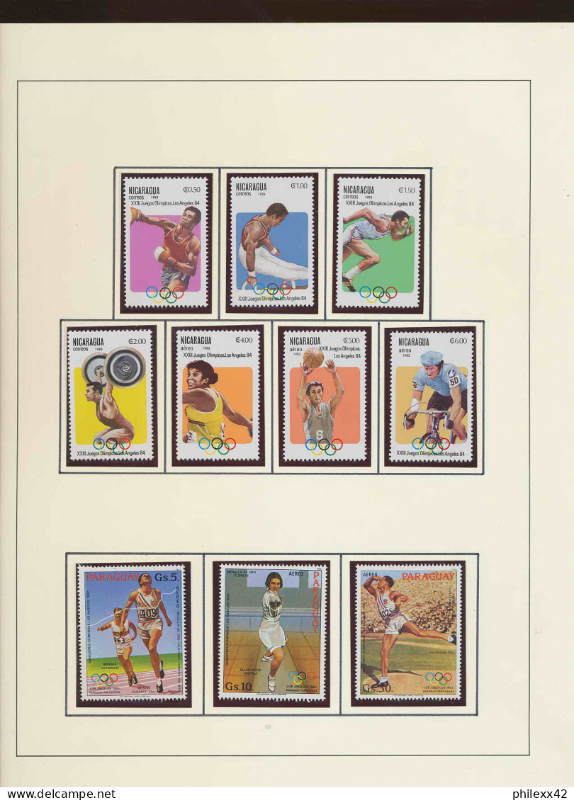 collection jeux olympiques (olympic games) part 16 - 1984  los angeles  letters  neuf **