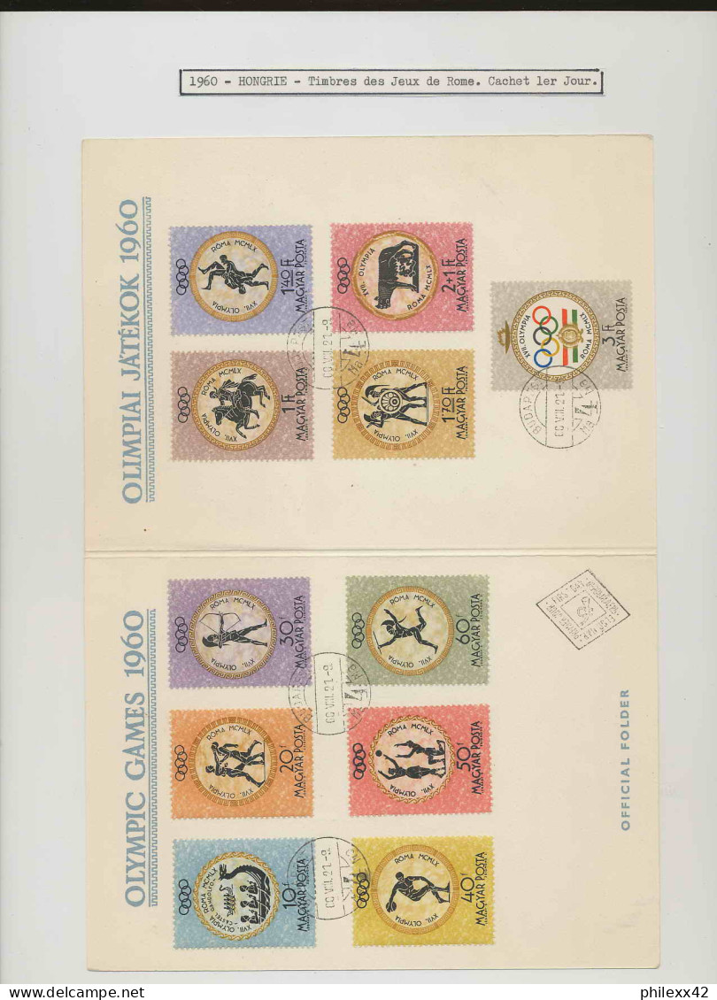 collection jeux olympiques (olympic games) part 10 - 1960 rome squaw valley  proof NON DENTELE ** (imperforate)