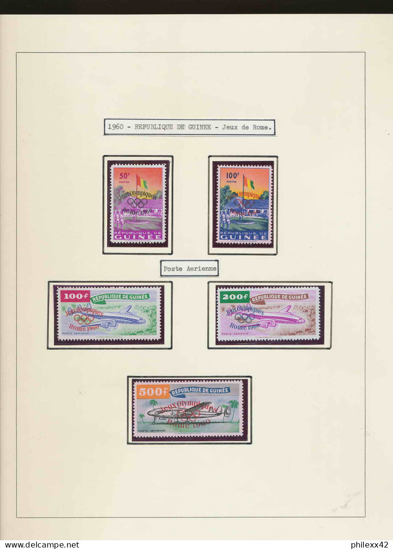 collection jeux olympiques (olympic games) part 10 - 1960 rome squaw valley  proof NON DENTELE ** (imperforate)