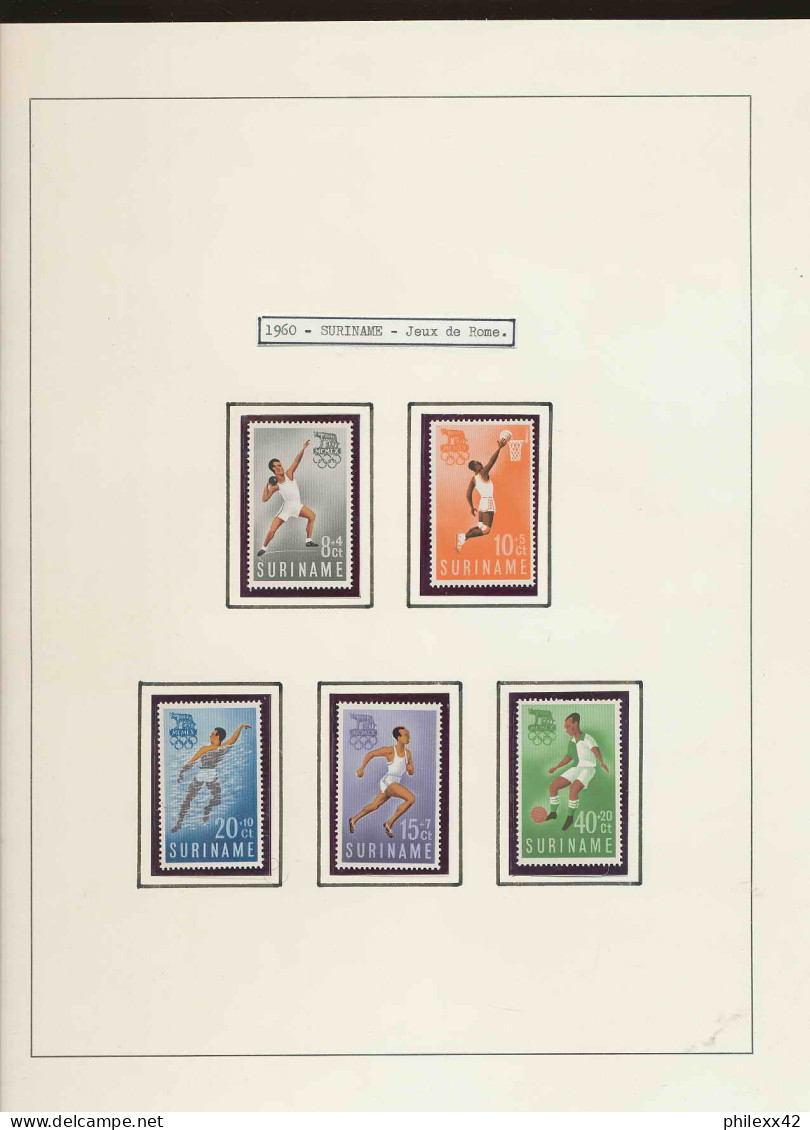 collection jeux olympiques (olympic games) part 10 - 1960 rome squaw valley  proof NON DENTELE ** (imperforate)