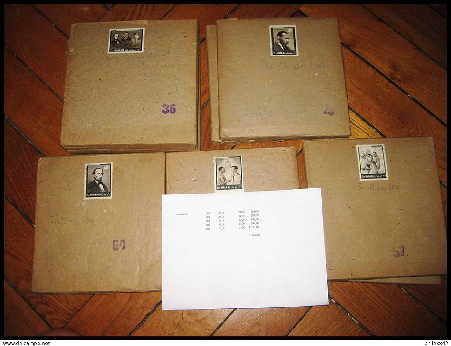 10-2 gros Cartons  timbres en feuilles + de 50 kg cote + de 56000.00 euros  voir description topics 1.5 % de la cote