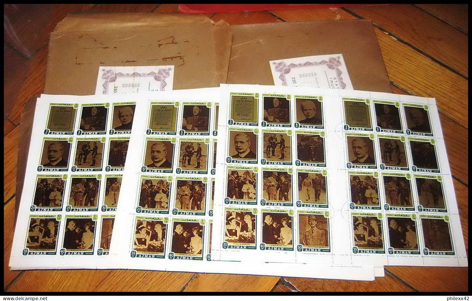 03-3 gros Cartons timbres en feuilles + de 65 kg cote + de 89000 euros voir detail topics  1.6% DE LA COTE !!