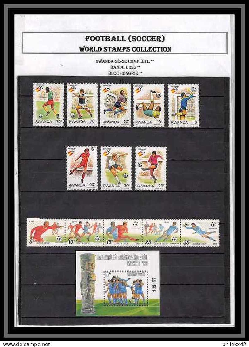 superbe COLLECTION thématique FOOTBALL (soccer) 2 albums neuf ** mnh épreuve artiste ...146 scans à voir