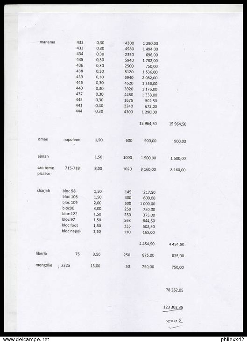 04-4 gros Cartons timbres en feuilles 100kg cote + de 123000.00 euros voir description topics  1.5 % DE LA COTE !!