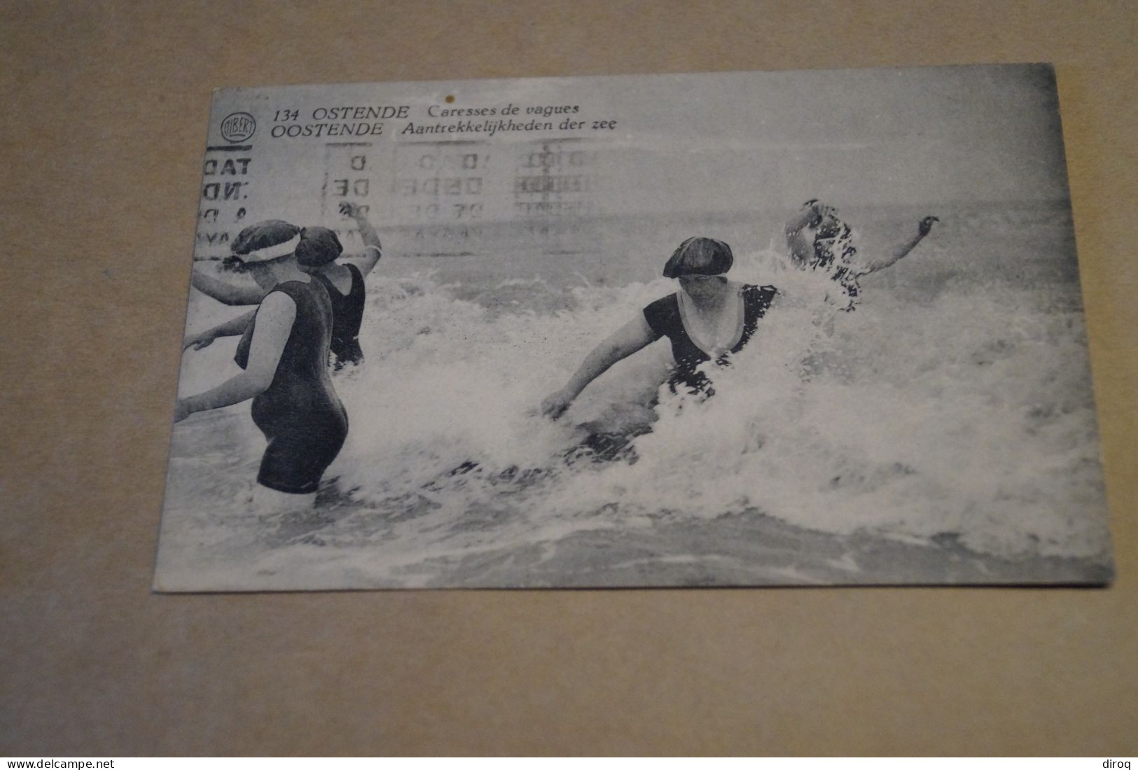 Ostende,caresses De Vagues,1925,belle Carte Ancienne Pour Collection - Oostende