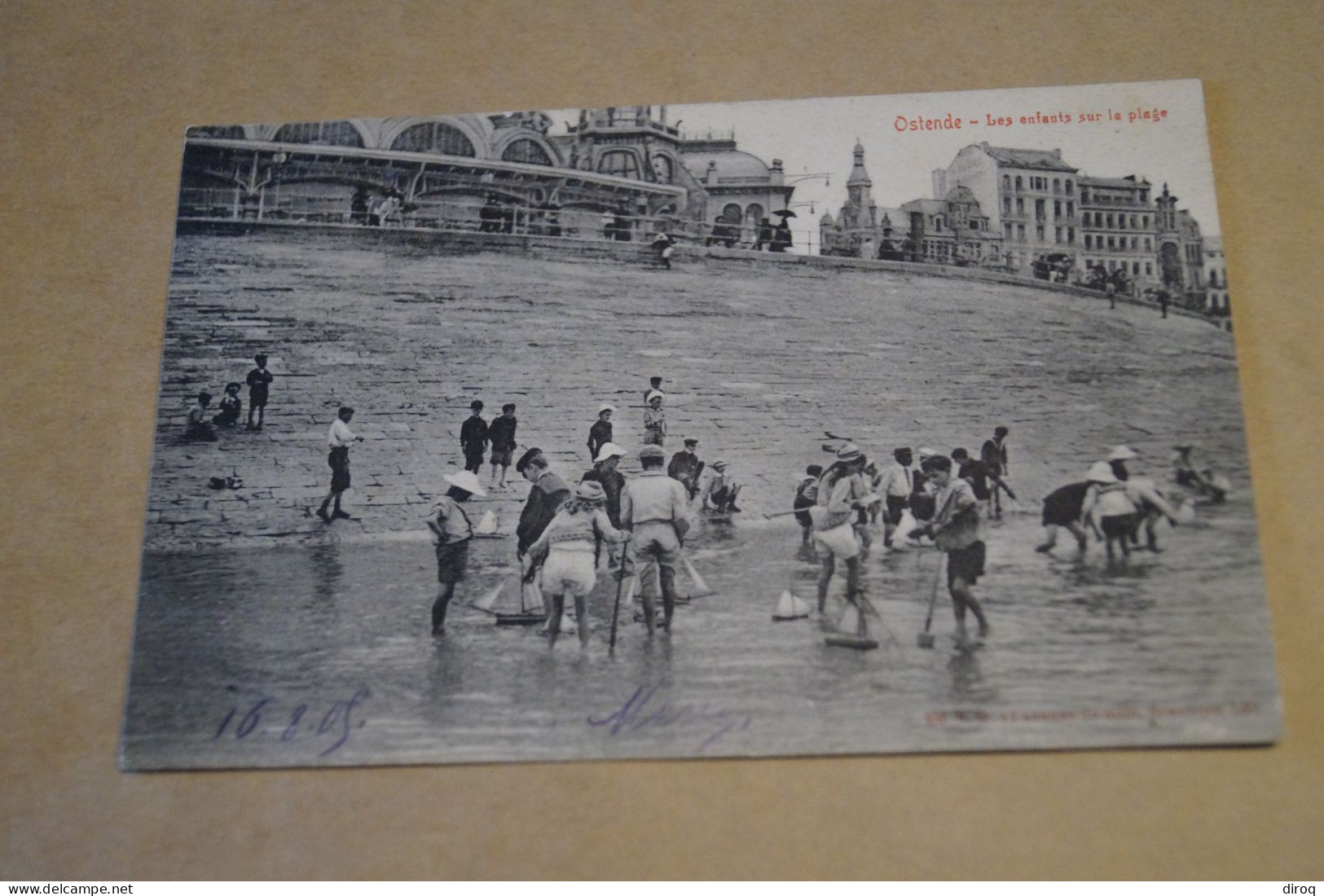 Ostende,les Enfants Sur La Plage,1925,belle Carte Ancienne Pour Collection - Oostende