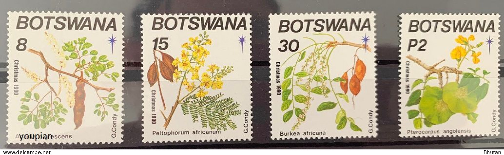 Botswana 1990, Flowers, MNH Stamps Set - Botswana (1966-...)
