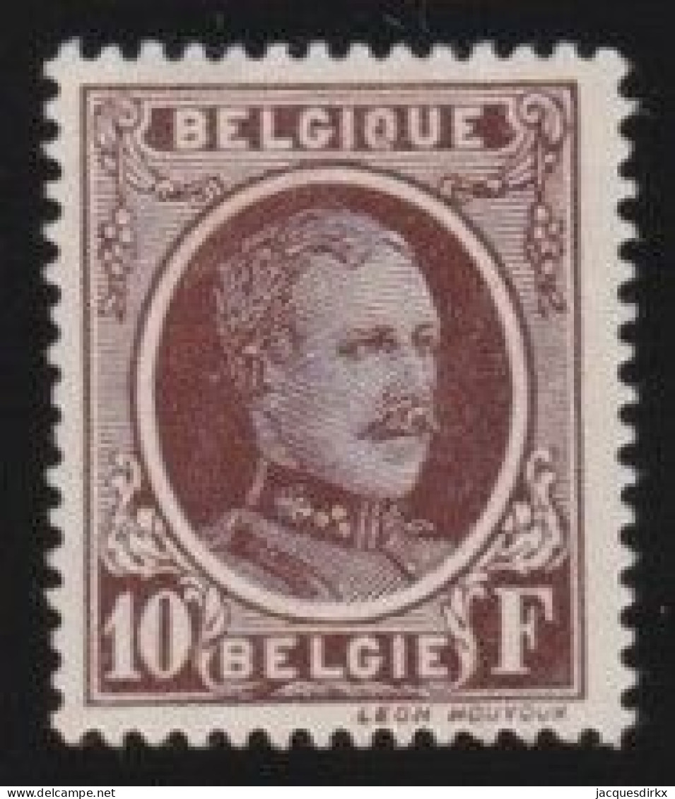 Belgie  .   OBP   .   210     .  *   .  Ongebruikt Met Gom    .   /   .   Neuf Avec Gomme - 1922-1927 Houyoux