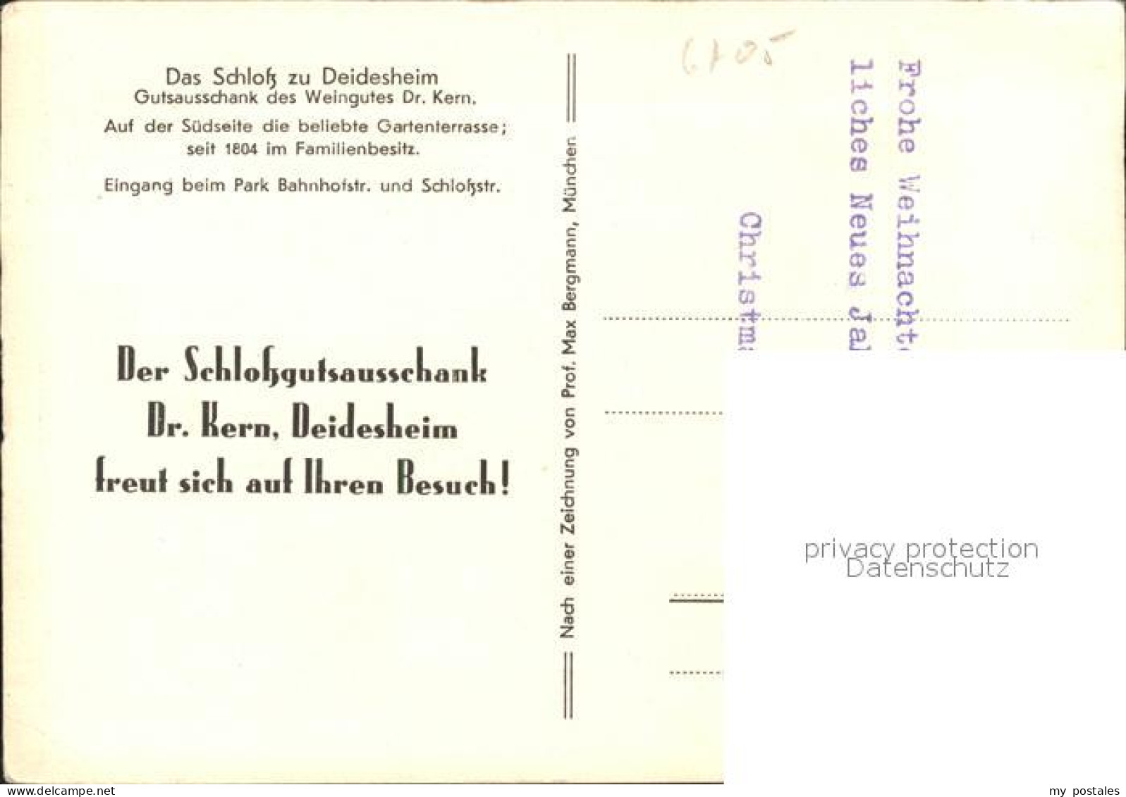 41793394 Deidesheim Schloss Gutausschank Weingutes Dr. Kern Eingang Deidesheim - Deidesheim