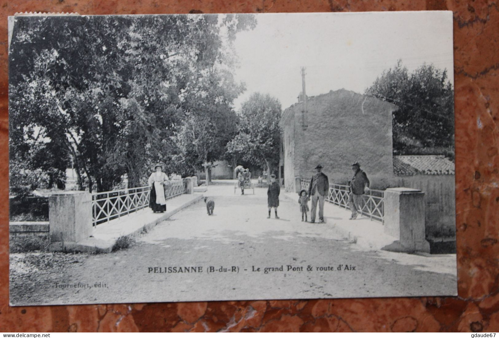 PELISSANE (13) - LE GRAND PONT ET ROUTE D'AIX - Pelissanne