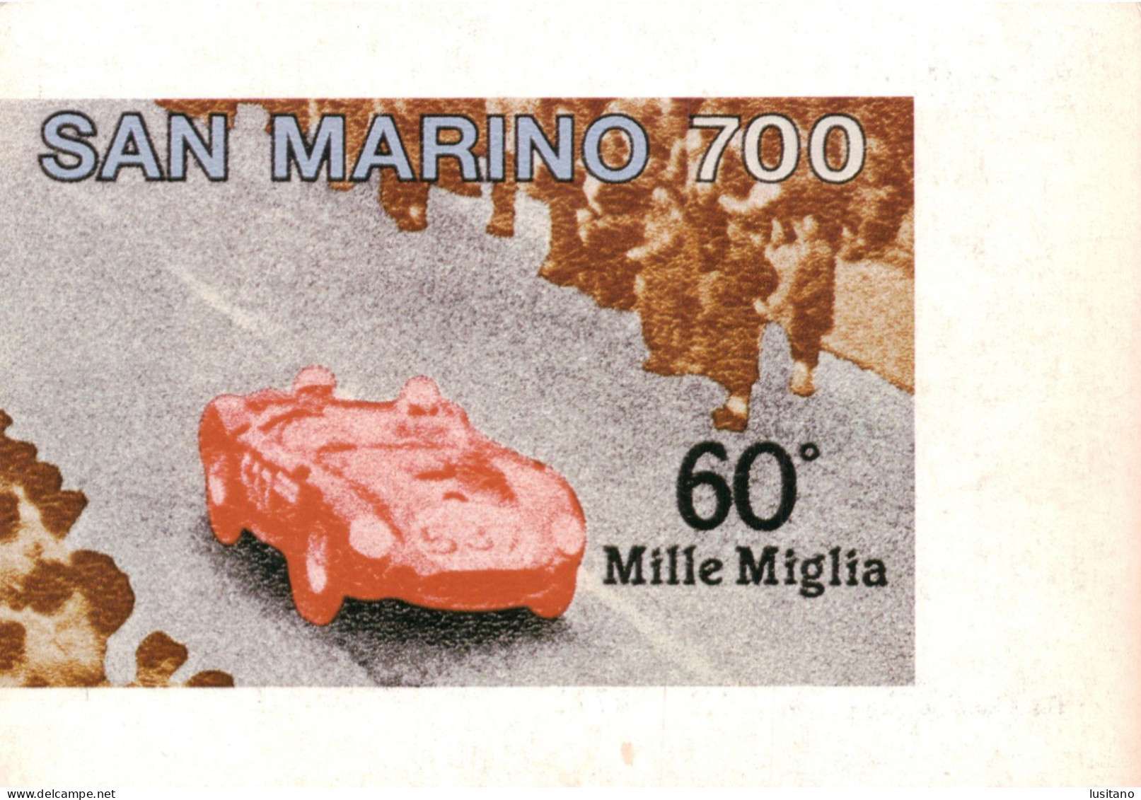 San Marino, 60º Mille Miglia, 1987, Race Racing Rally Car Motorsports Motorsports Card Nº0771 (1000) - Rally's