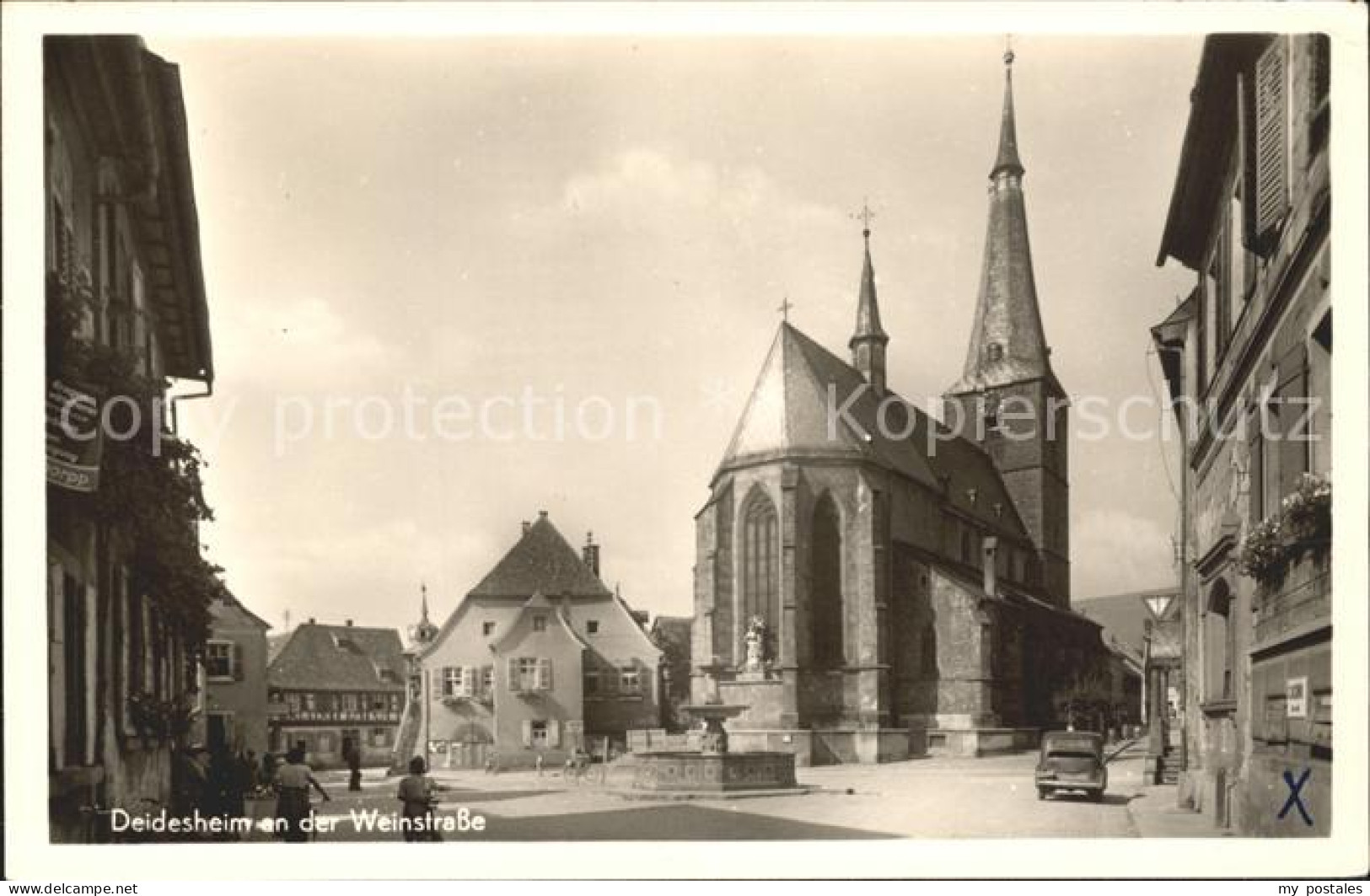 41793236 Deidesheim Kirche Strassenansicht Deidesheim - Deidesheim