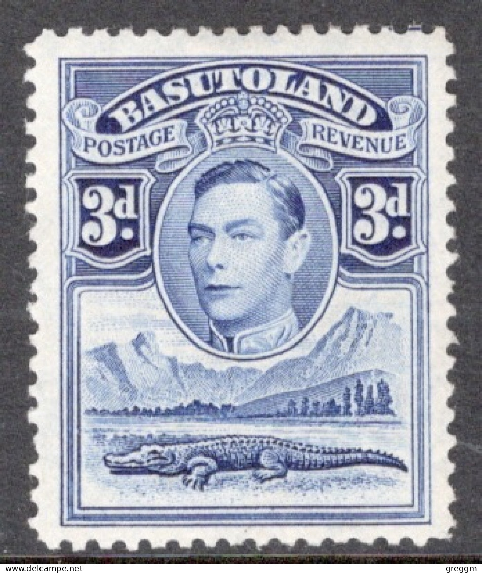 Basutoland 1938 Single 3d Stamp From The George VI Definitive Set In Mounted Mint. - 1933-1964 Colonia Britannica