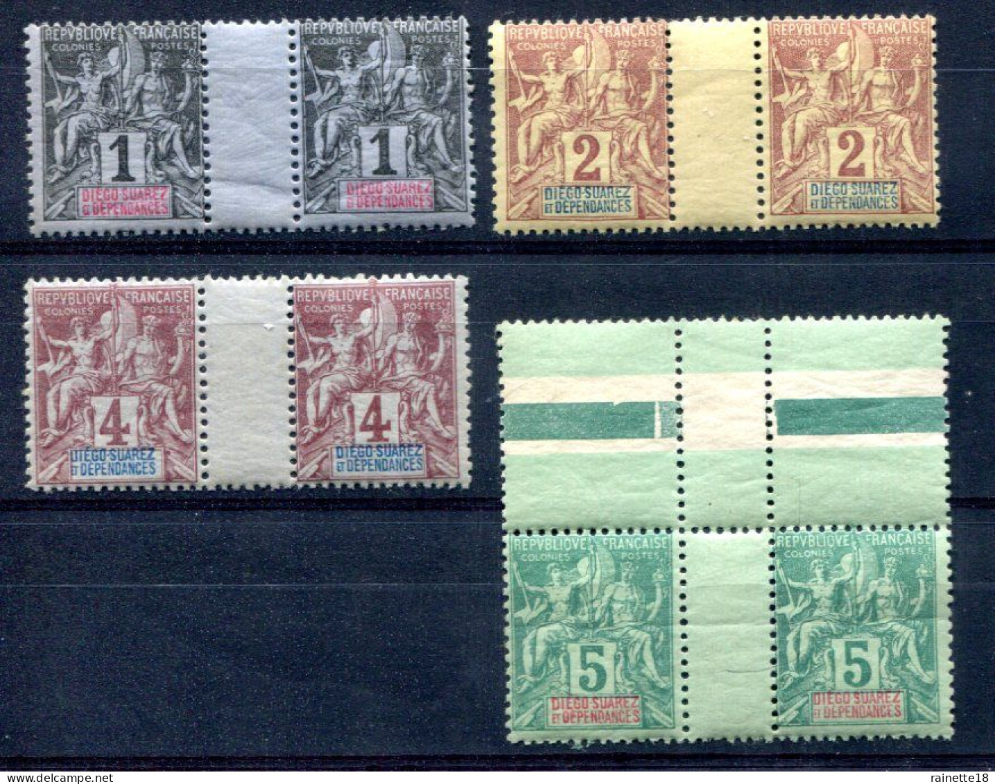 Diego Suarez      38/41 **  En Paire - Unused Stamps