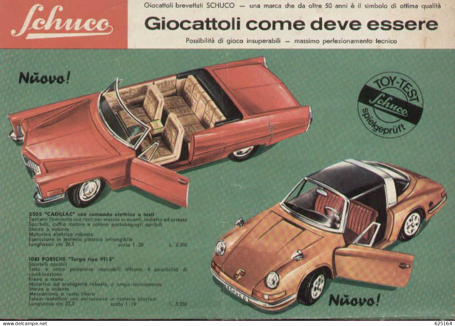 Catalogue SCHUCO 1970s Informationsblatt Giocattoli Come Deve Essere - En Italien - Sin Clasificación