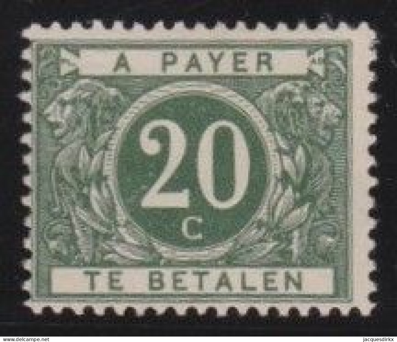 Belgie  .   OBP   .    TX  14  (2 Scans)       .  *       .  Ongebruikt Met Gom   -  Beetje Papier Op Gom - Timbres