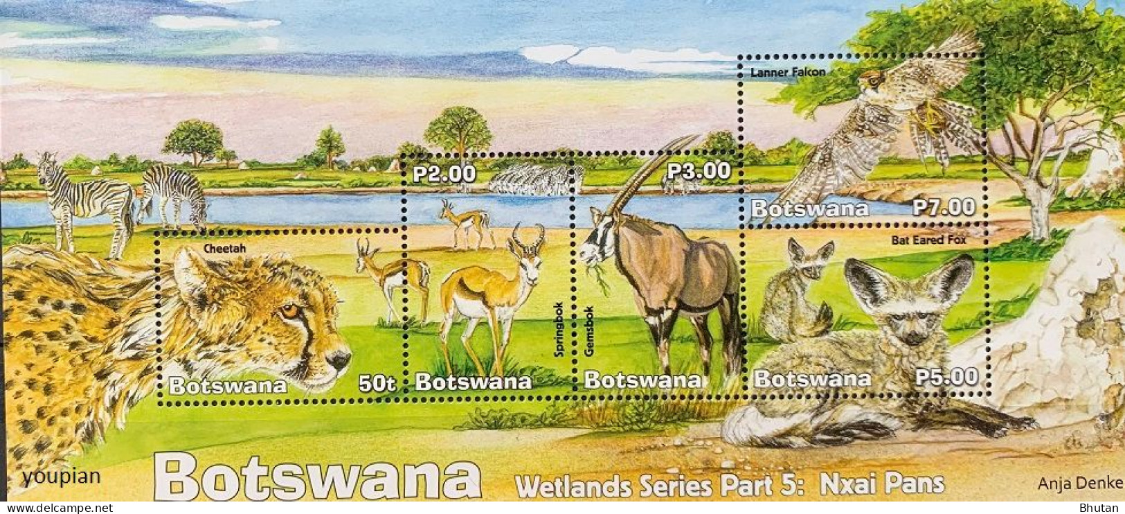 Botswana 2019, Nxai Pans, MNH S/S - Botswana (1966-...)