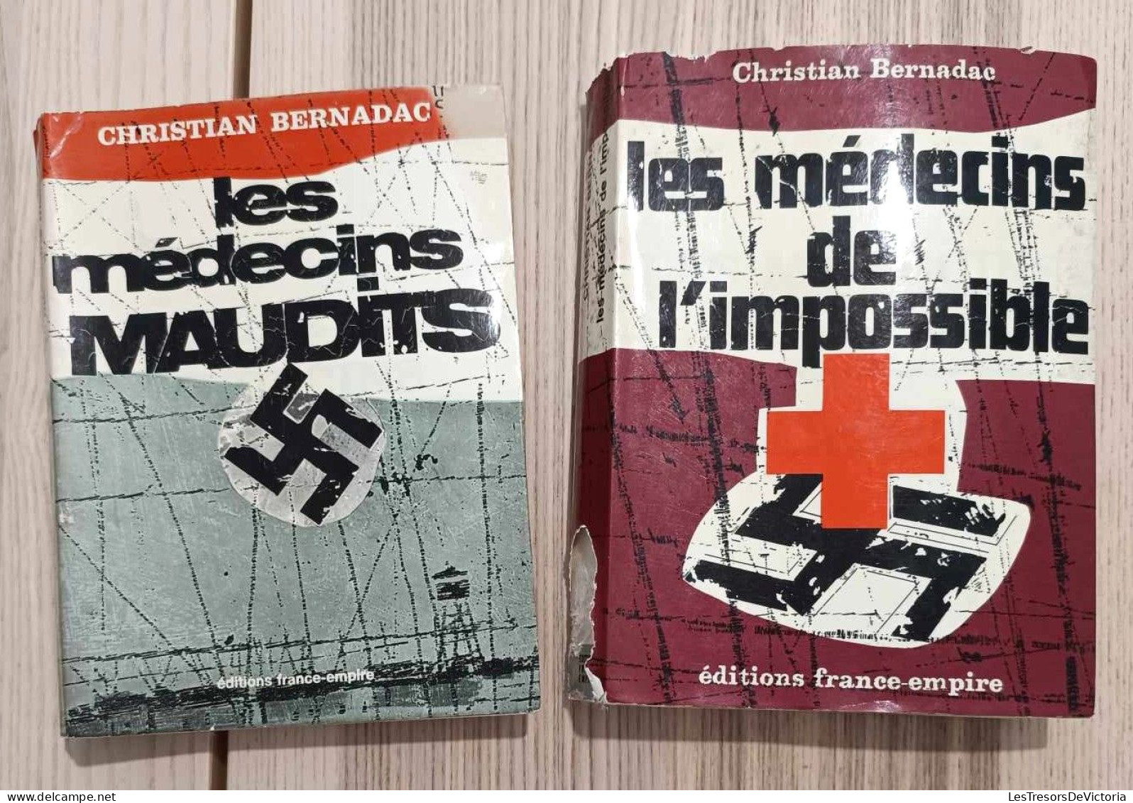 Livre Ancien - Lot De Deux Livres - Les Médecins De L'impossible - Edition France Empire - Christian Bernadac - Oorlog 1939-45