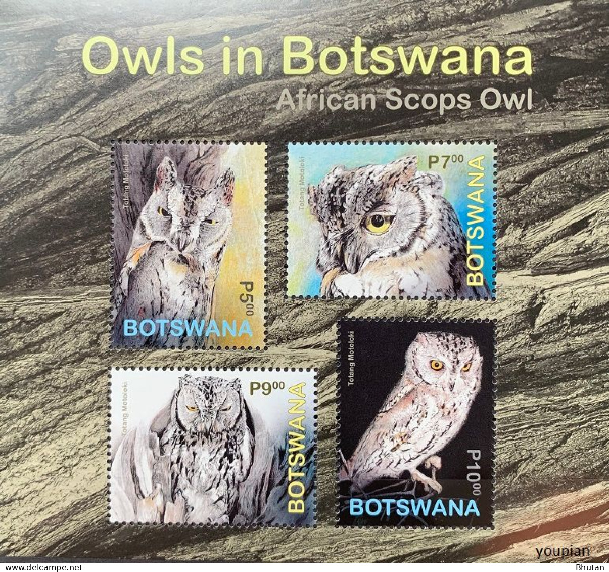 Botswana 2020, Owls Of Botswana, MNH S/S - Botswana (1966-...)