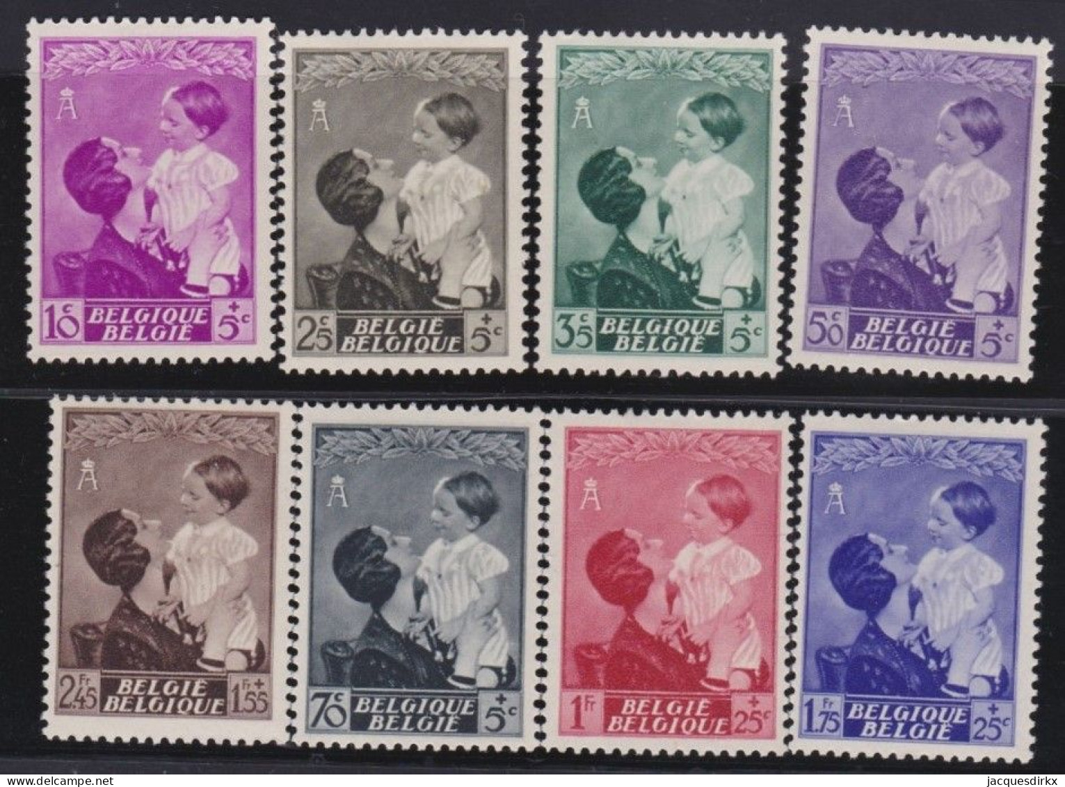 Belgie  .   OBP   .    447/454  .  *   .  Ongebruikt Met Gom    .   /   .   Neuf Avec Gomme - Unused Stamps