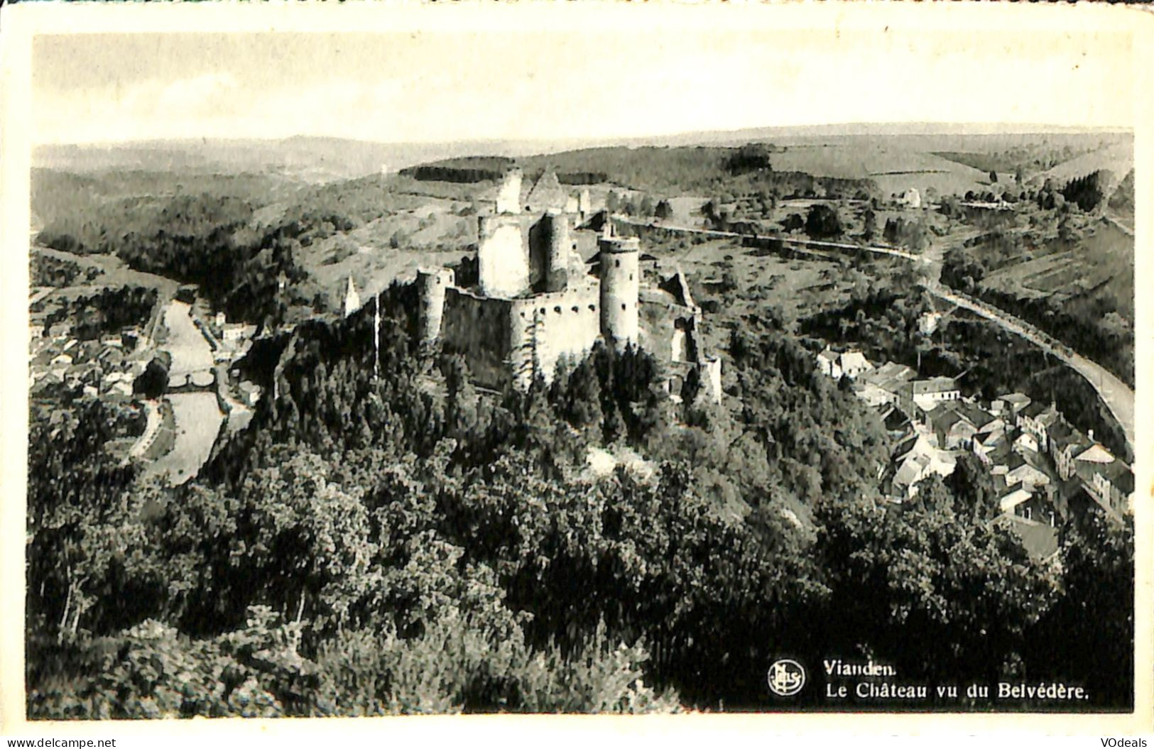 Luxembourg - Vianden - Le Château Vu Du Belvédère - Vianden