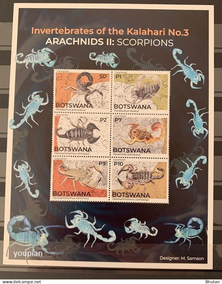 Botswana 2021, Scorpions, MNH S/S - Botswana (1966-...)