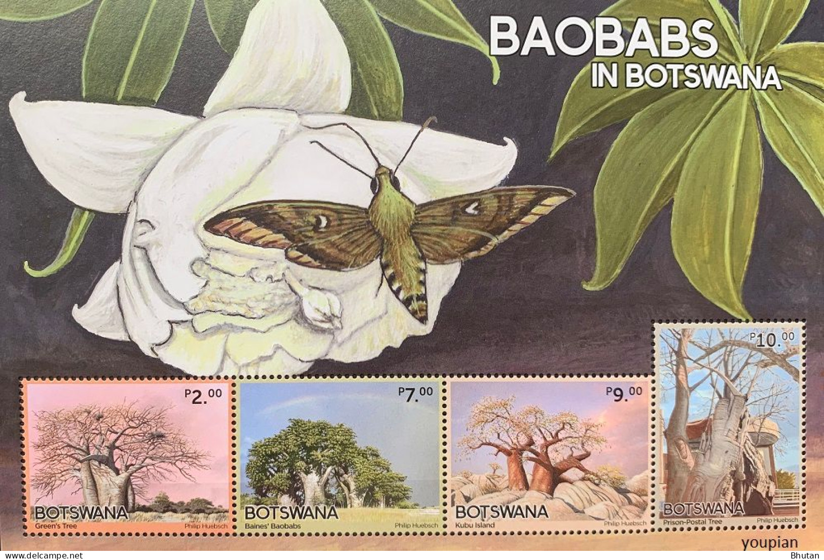 Botswana 2022, Baobabs In Botswana, MNH S/S - Botswana (1966-...)