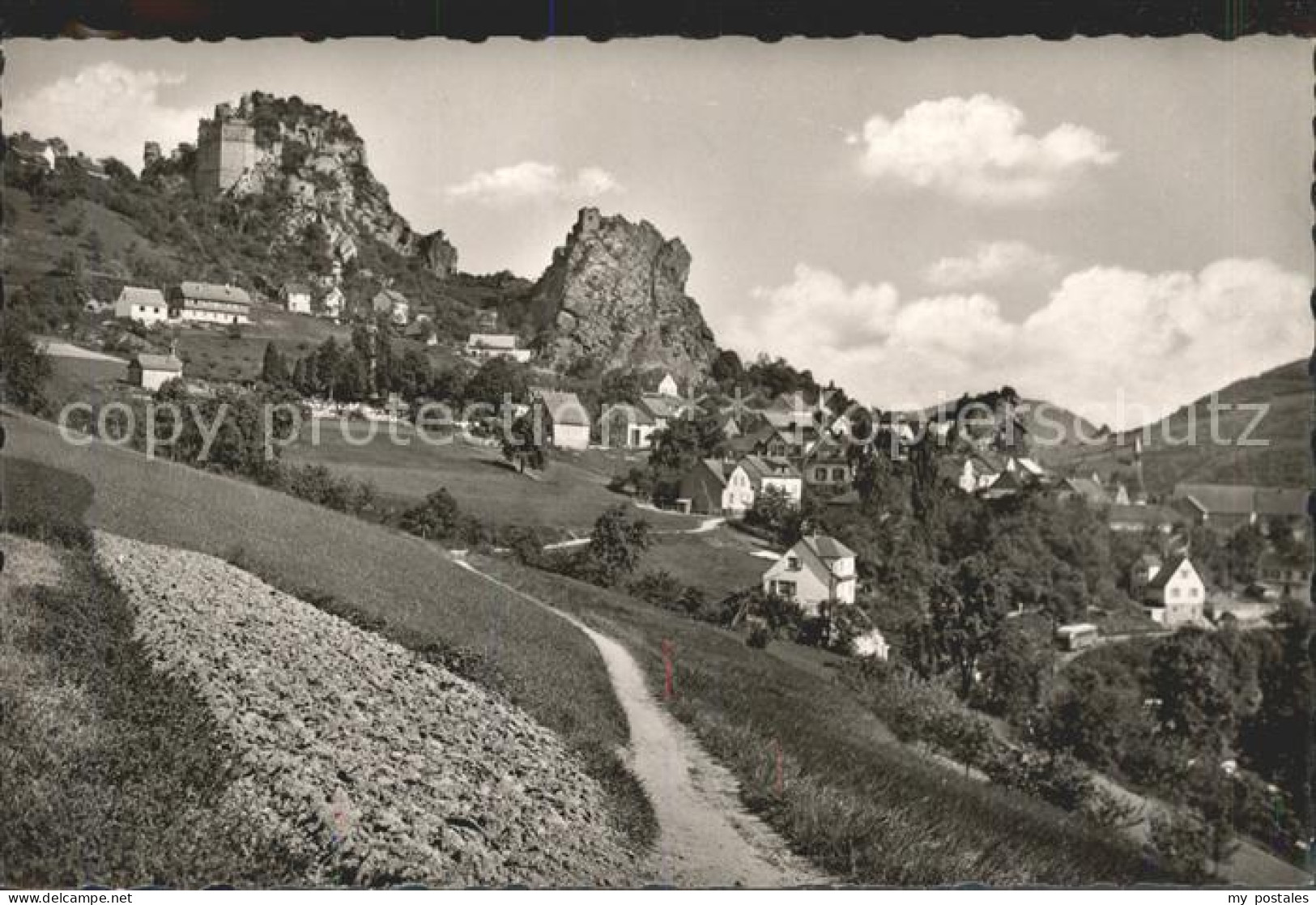 41792689 Kirn Nahe Dorf Ruine Stein Kallenfels Kirn Nahe - Kirn