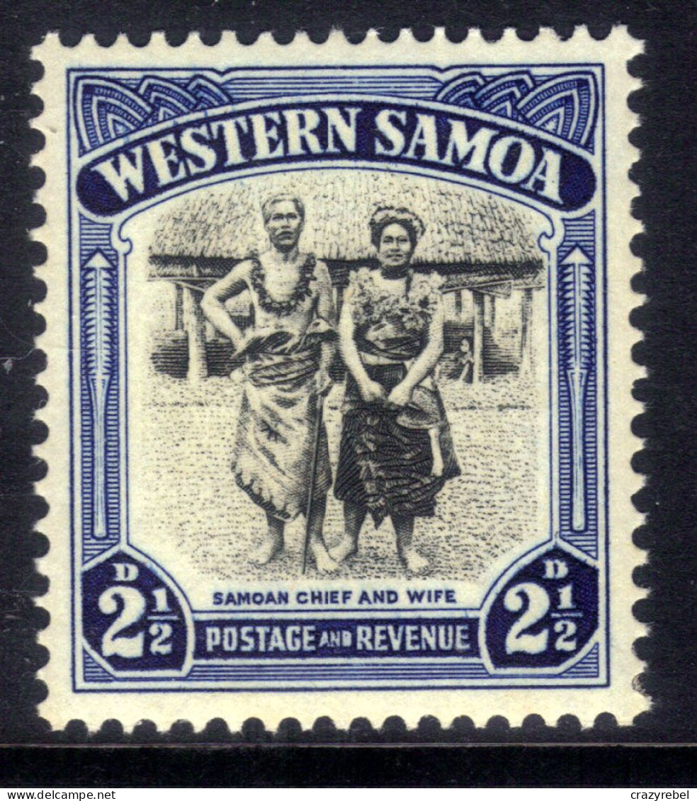 Samoa 1935 KGV 2 1/2d Chief And Wife Umm SG 183 ( J1348 ) - Samoa