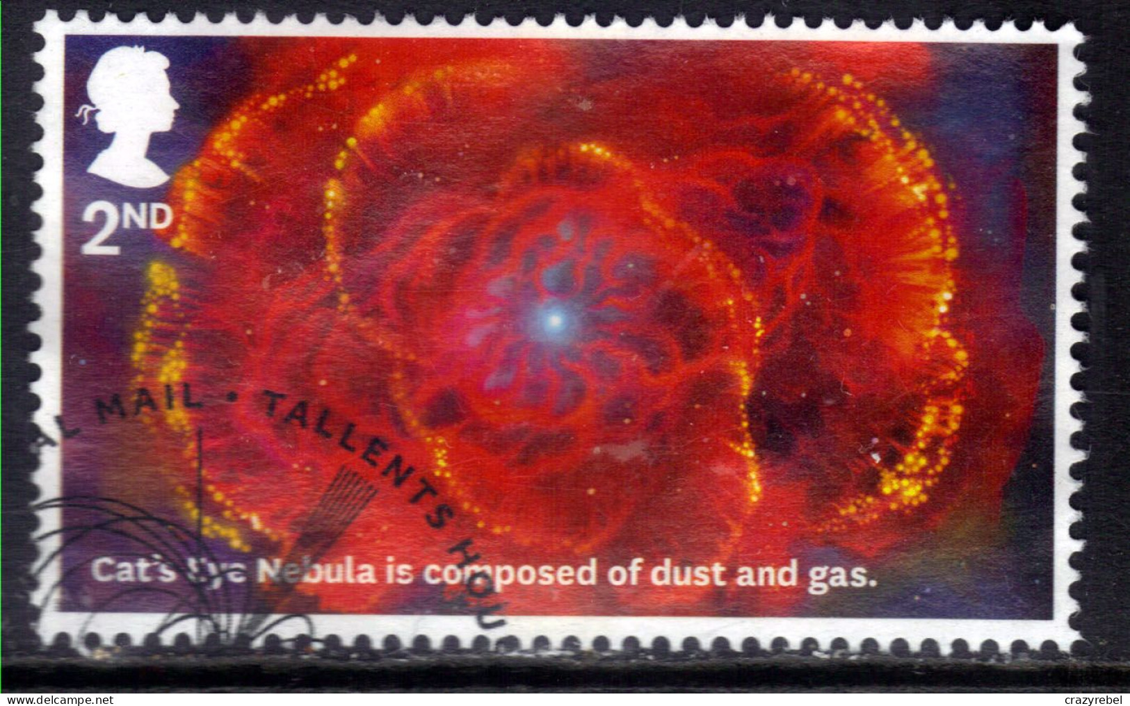 GB 2020 QE2 2nd Universe Cats Eye Nebula Ex FDC SG 4323 ( H535 ) - Gebruikt