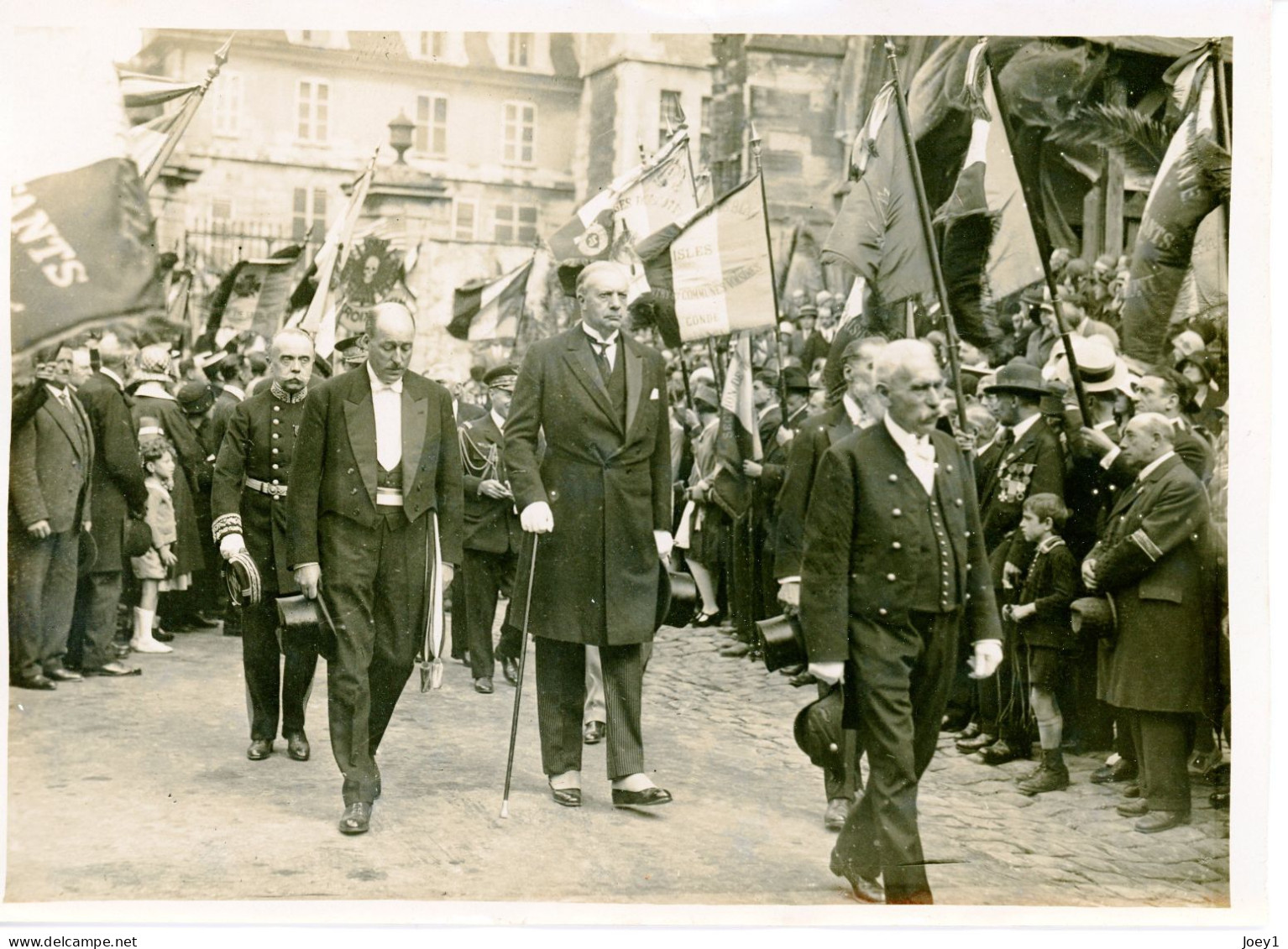 Photo Meurisse Années 1930,anniversaire De La Bataille De La Marne à Meaux, Format 13/18 - Geïdentificeerde Personen