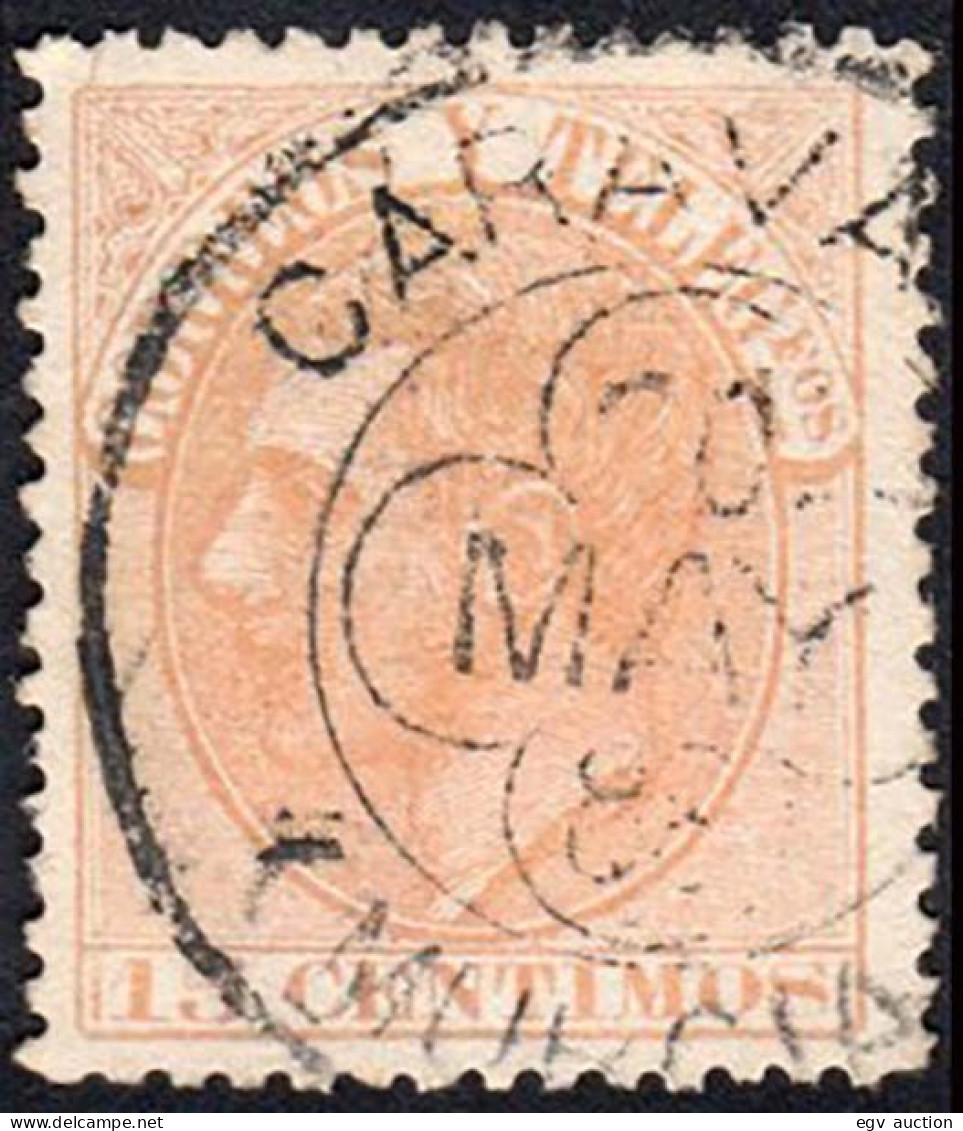 Navarra - Edi O 210 - 15 Cts. - Mat Trébol "Caravaca" - Usati