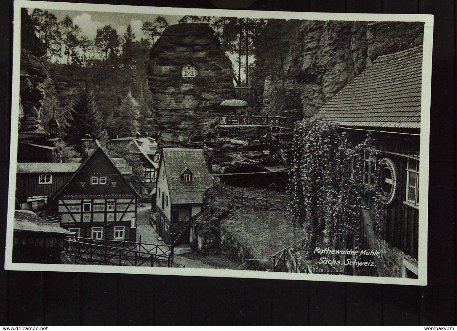 DR: Ansichtskarte Vom Gasthaus Rathewalder Mühle (Sächs. Schweiz) - Nicht Gelaufen, Um 1930 - Hohnstein (Sächs. Schweiz)
