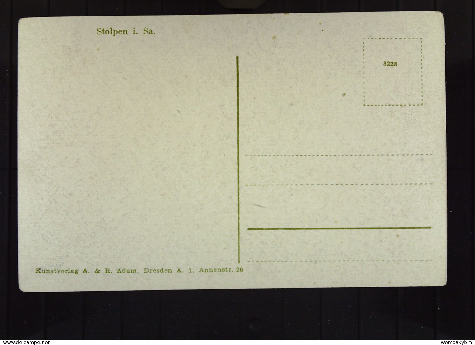 DR: Ansichtskarte Von Stolpen In Sachsen - Nicht Gelaufen, Um 1930 - Stolpen