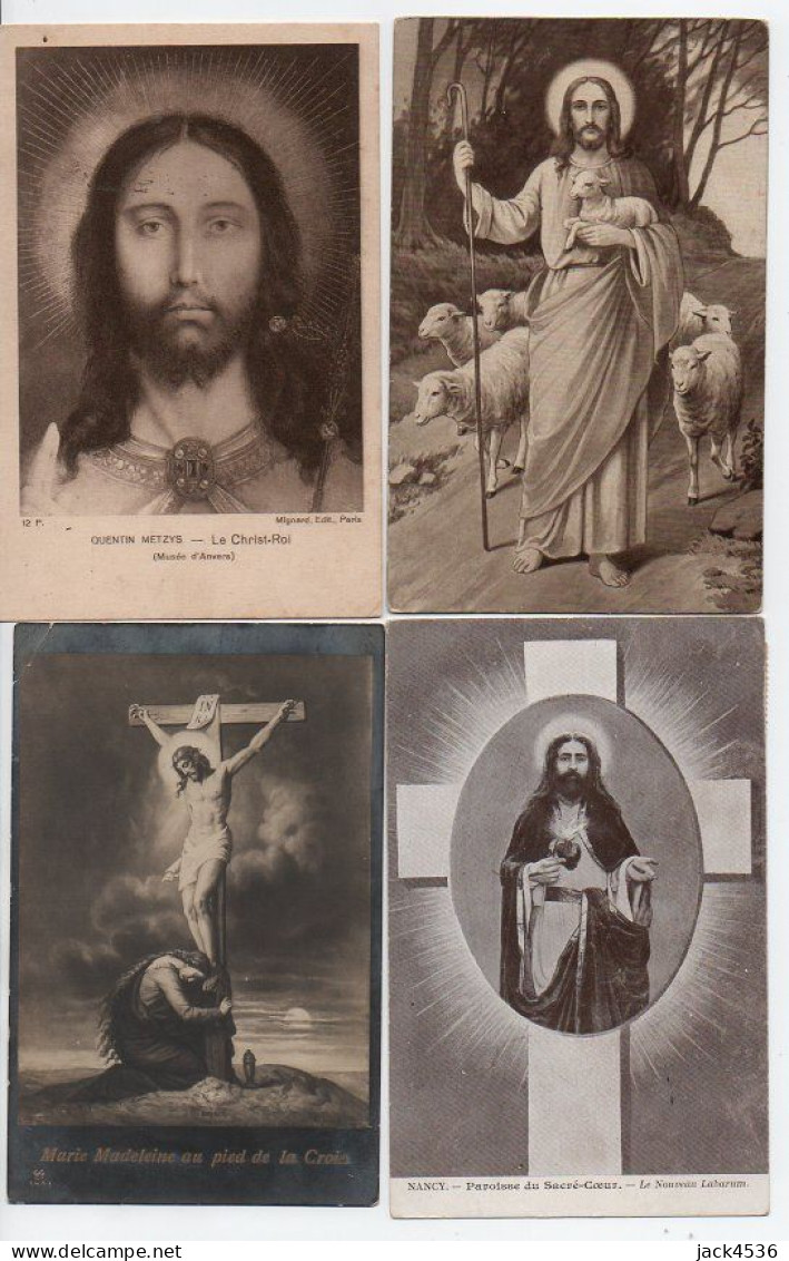 Lot De 32 Cartes Postale Anciennes - Religion Catholique - Personnages, Scènes, - Collezioni E Lotti