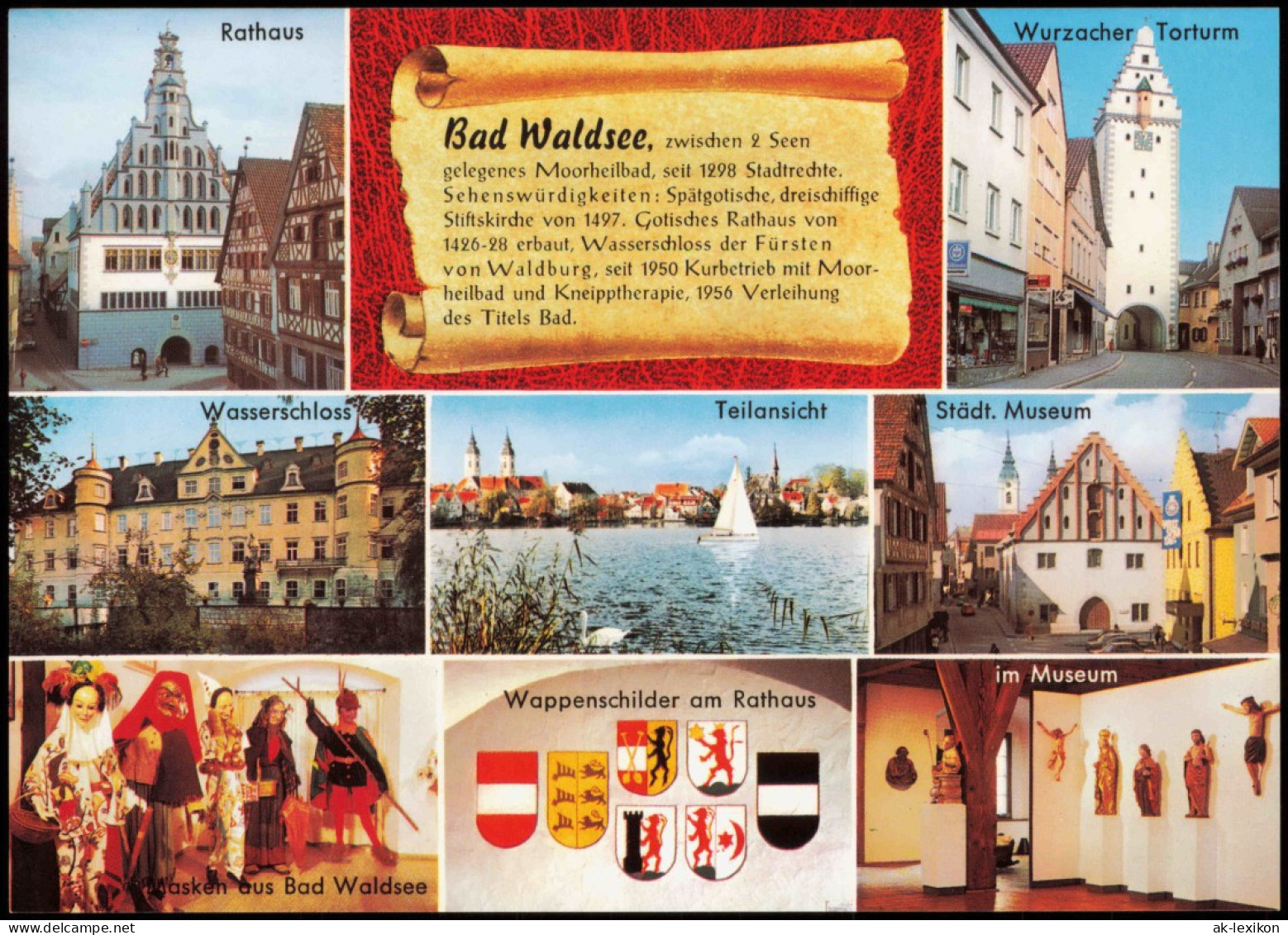 Ansichtskarte Bad Waldsee Mehrbildkarte (Chronik-Karte) 1998 - Bad Waldsee