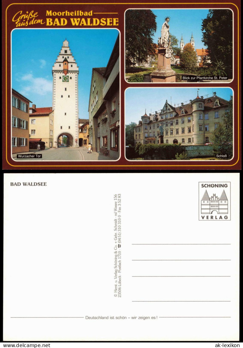 Ansichtskarte Bad Waldsee Mehrbildkarte Mit Wurzacher Tor, Schloss Uvm. 2000 - Bad Waldsee