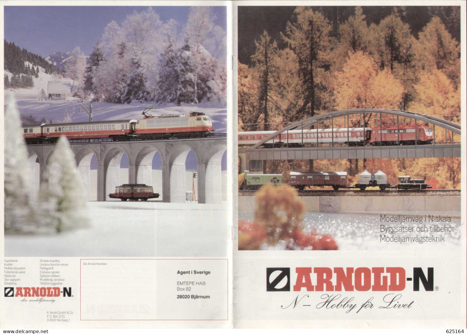 Catalogue ARNOLD-N 1987 N-Hobby För Livet -N-Modelljärnväg Schwedische Ausgabe - En Suédois - Ohne Zuordnung