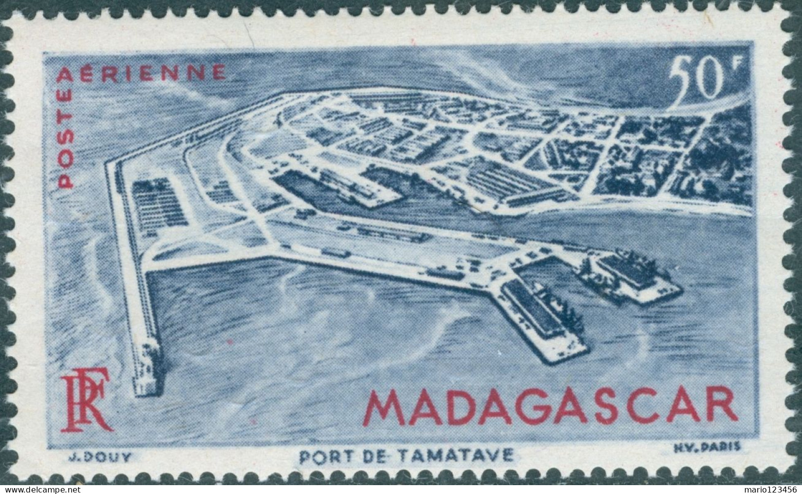 MADAGASCAR, POSTA AEREA, AIRMAIL, 1946, FRANCOBOLLI NUOVI (MLH*) Scott:MG C51, Yt:MG PA63 - Nuovi