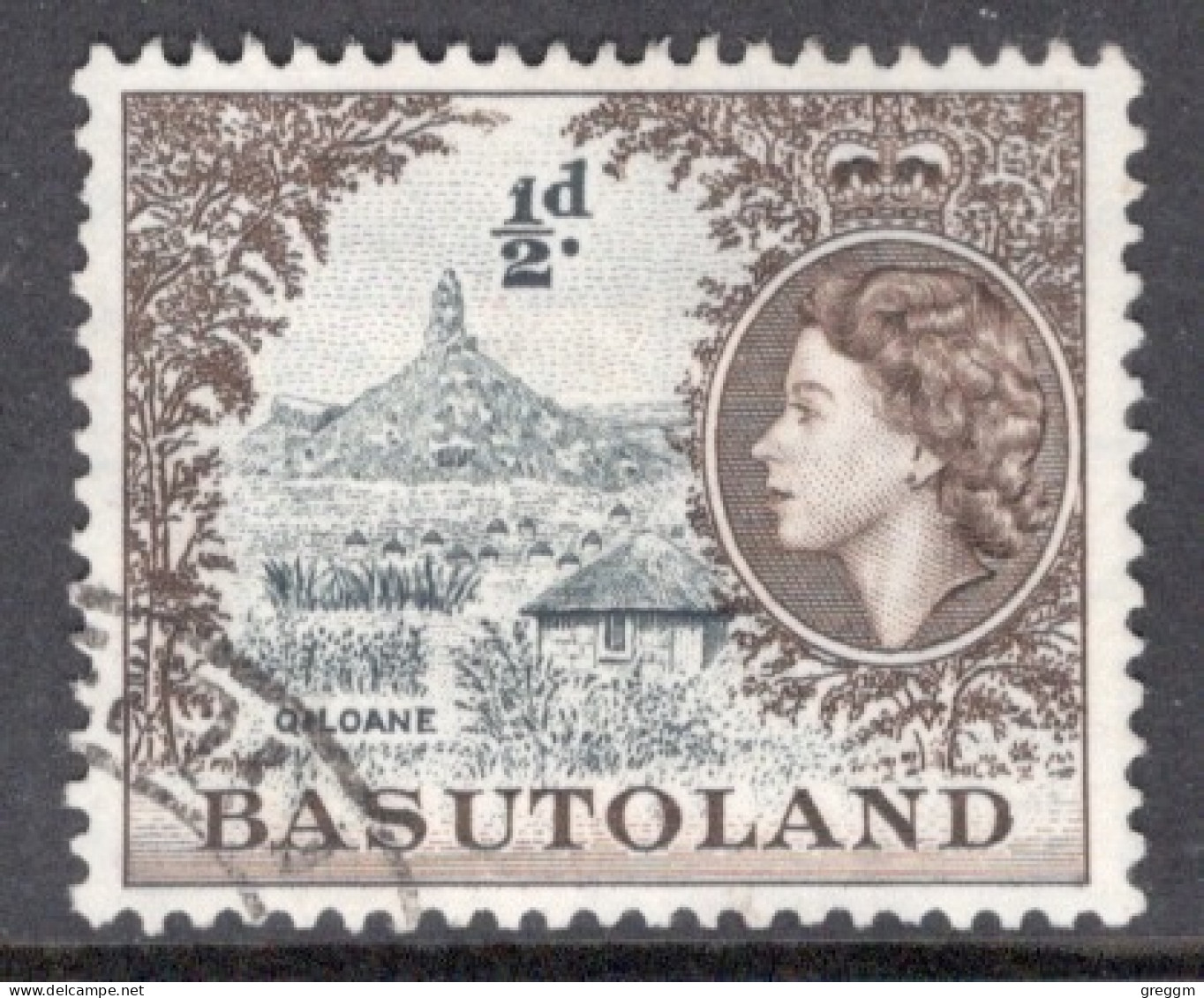 Basutoland 1954 Single ½d Stamp From The Queen Elizabeth Definitive Set. - 1933-1964 Crown Colony