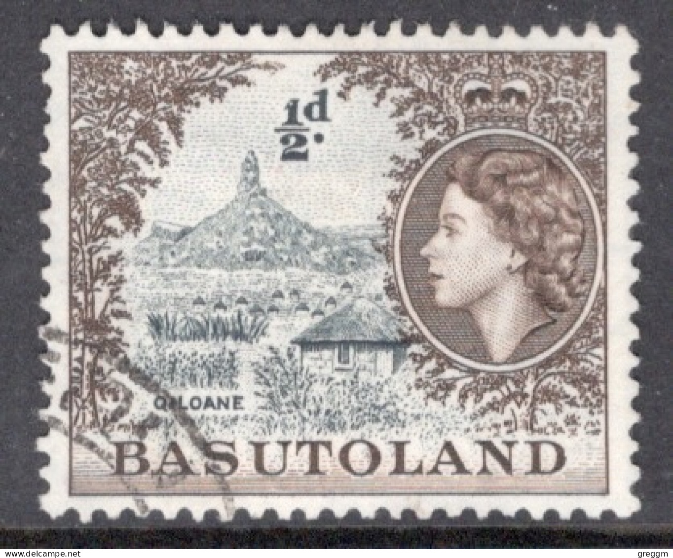 Basutoland 1954 Single ½d Stamp From The Queen Elizabeth Definitive Set. - 1933-1964 Kronenkolonie