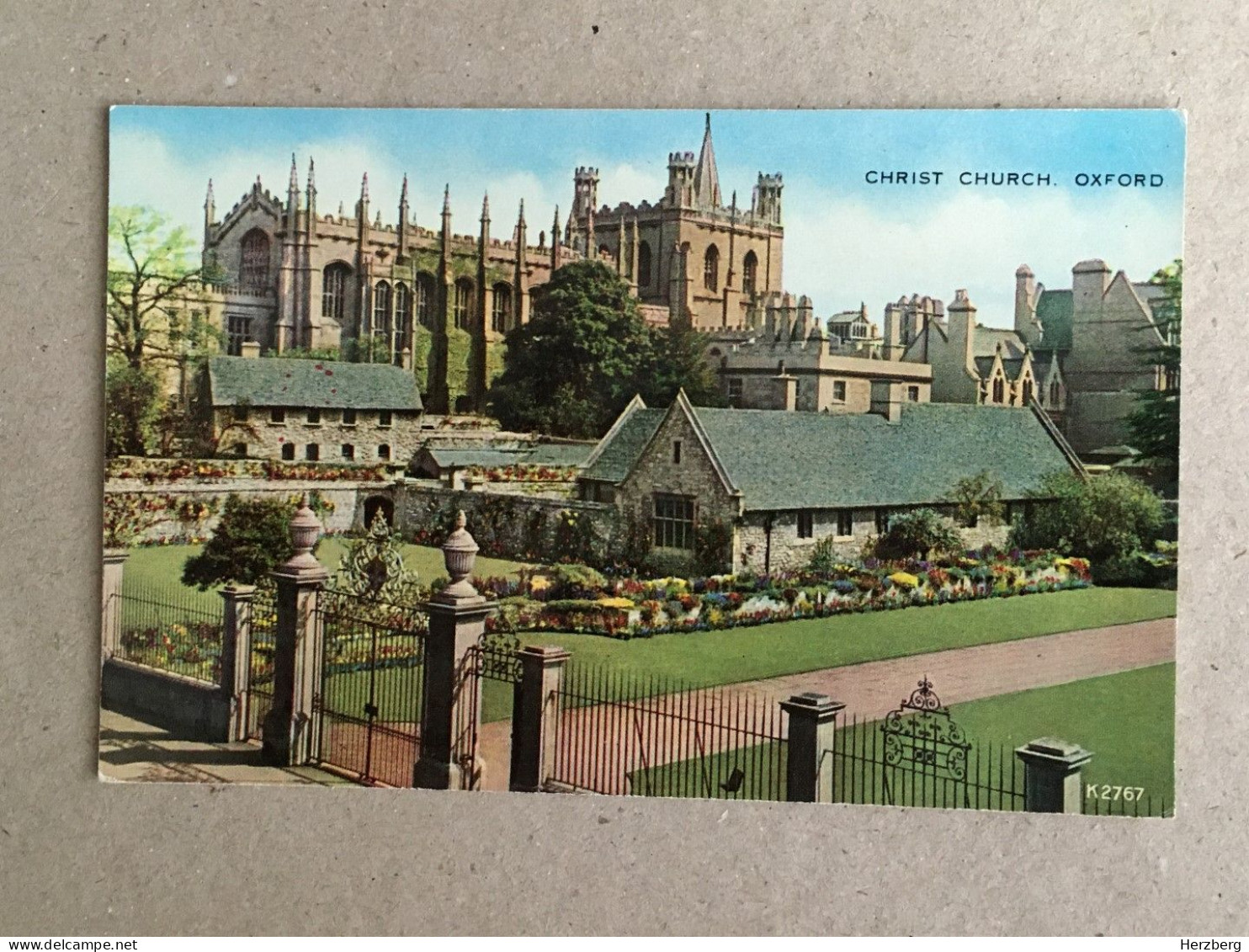 Oxford Christ Church Abbey Cathedral Valesque Postcard Valentine & Sons - Oxford