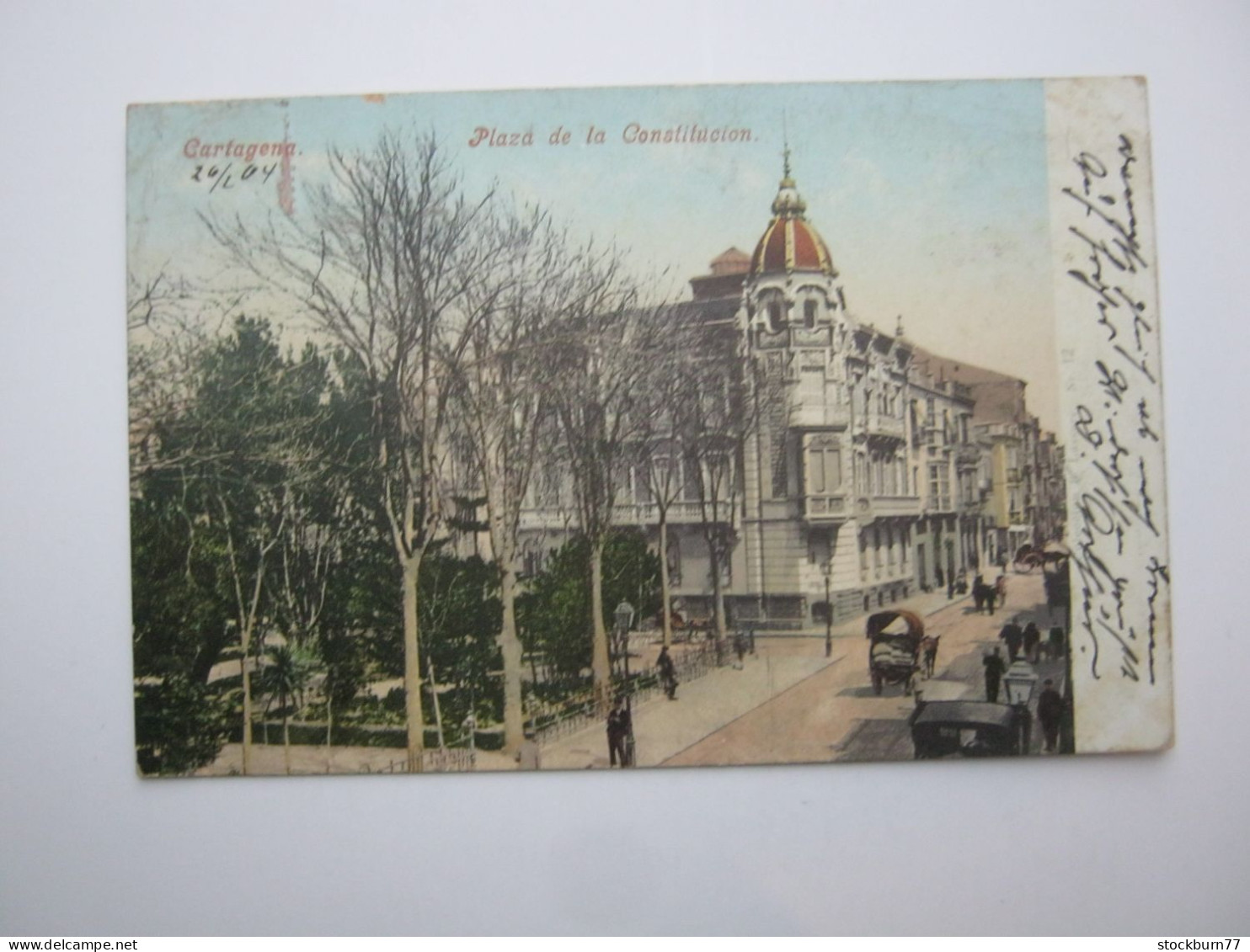 Cartagena , Tarjeta Postal  1904 - Murcia