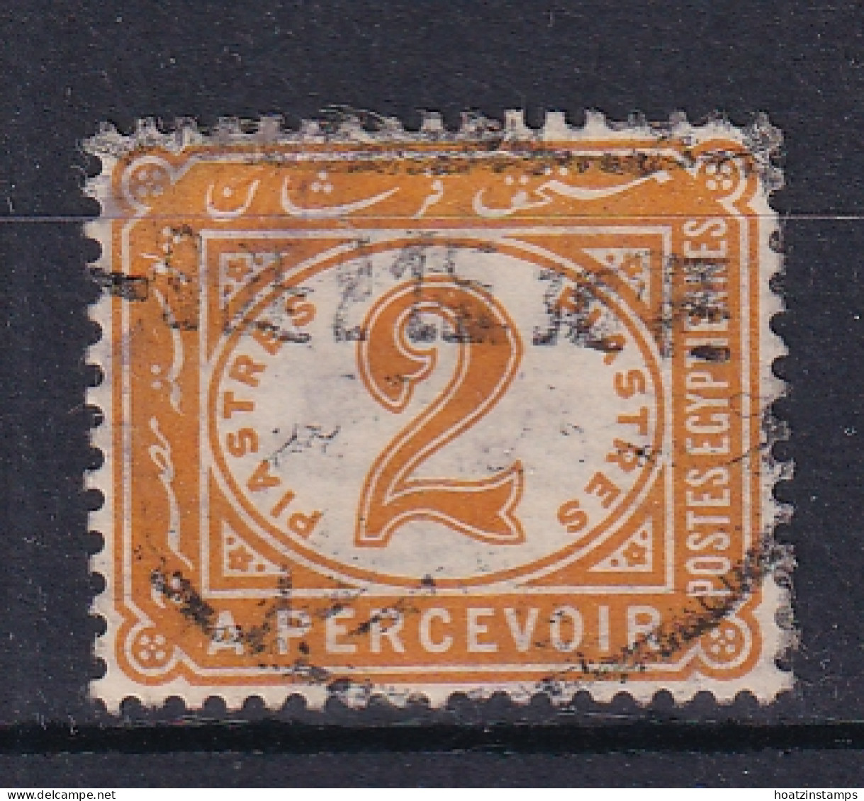 Egypt: 1889/1907   Postage Due  SG D74   2P  [with Wmk]   Used  - Service