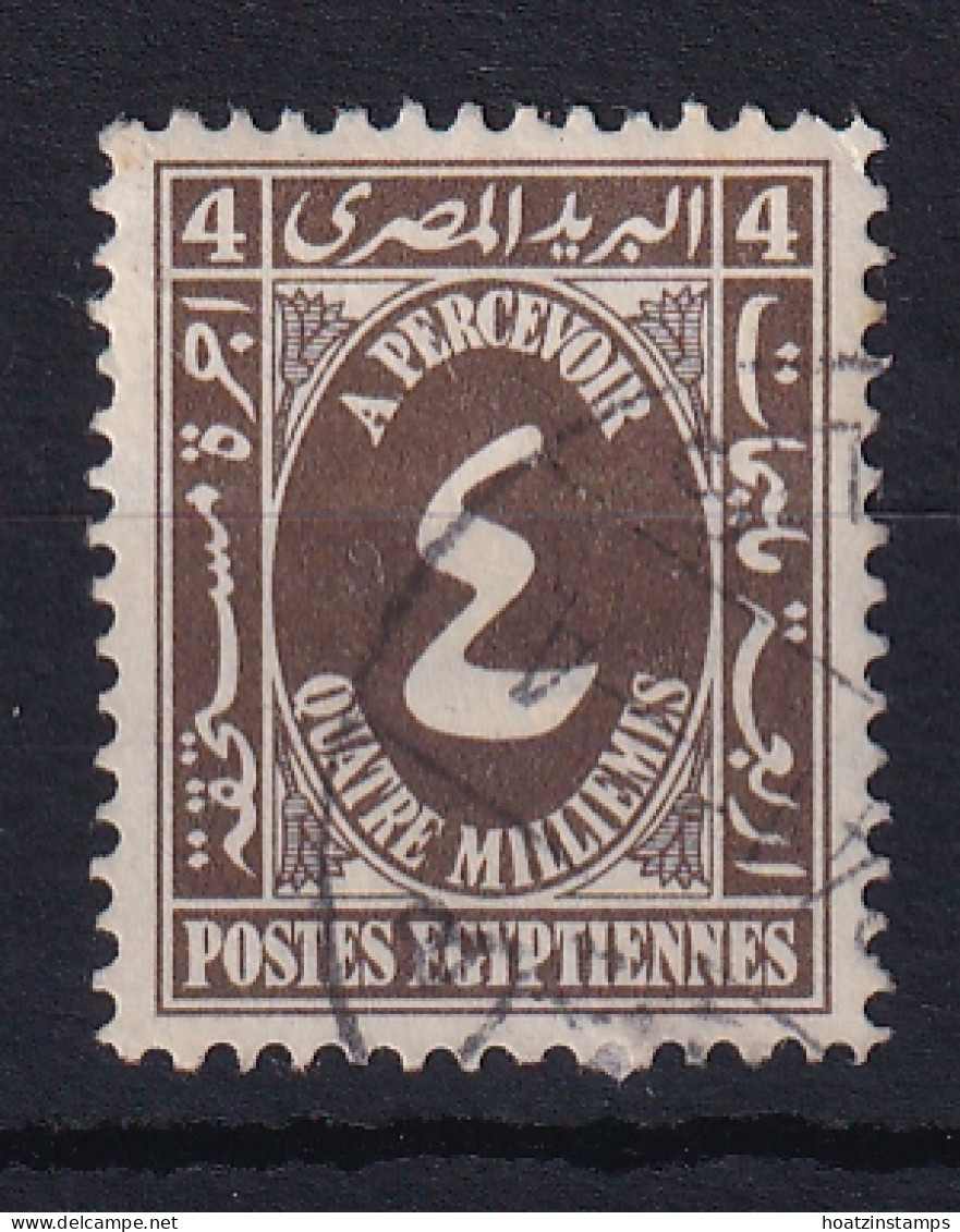 Egypt: 1927   Postage Due   SG D176   4m  Sepia  Used  - Oficiales
