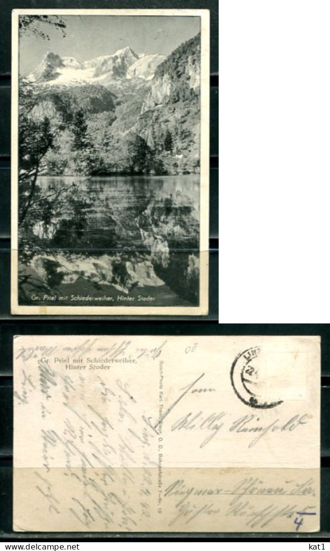 K20316)Ansichtskarte: Hinterstoder, Gr. Priel Mit Schiederweiher, Gelaufen 1942 - Hinterstoder
