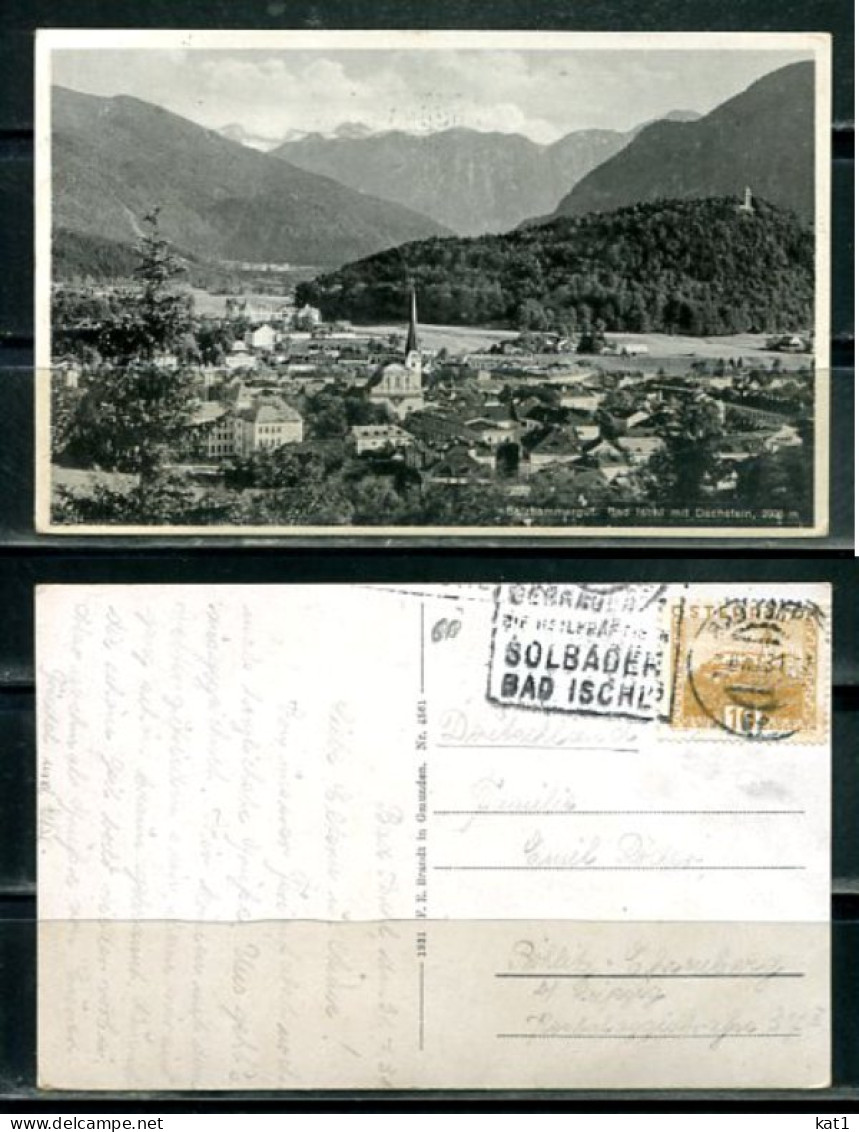 K20322)Ansichtskarte: Bad Ischl, Totale, Gelaufen 1931 - Bad Ischl